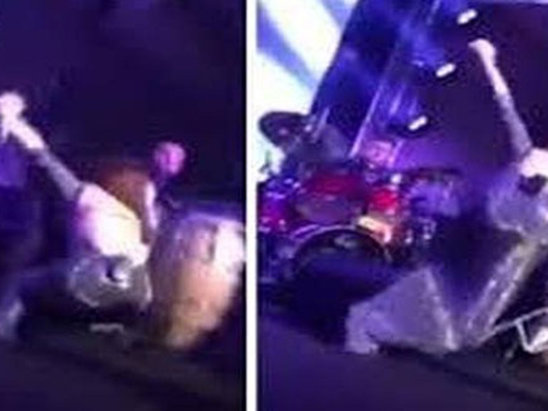 اضغط لمشاهدة الفيديو: لحظة سقوط أشهر فنانات العرب على المسرح